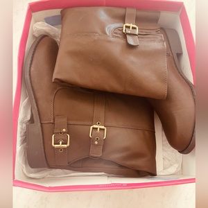 JustFab Knee-High Brown Boots